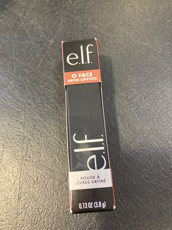 Photo 1 of e.l.f. O Face Satin Lipstick, Richly Pigmented, Nourishing & Long-Lasting Creamy Lipstick, Infused With Jojoba, Vegan & Cruelty-Free, Drive