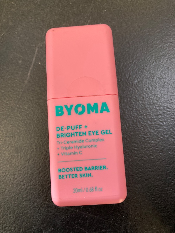Photo 1 of Byoma De- + Brighten Eye Gel - Lightweight Gel Eye Cream for Dark Circles, Puffiness & Wrinkles - Under Eye Cream With Hyaluronic Acid & Vitamin C - Barrier Repair Skincare - 0.68 fl. oz