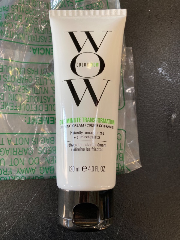 Photo 1 of COLOR WOW One Minute Transformation – Instant frizz fix| Nourishing styling cream smooths, tames + defrizzes on the spot, Avocado oil + Omega 3’s hydrate, repair for silkier, smoother texture