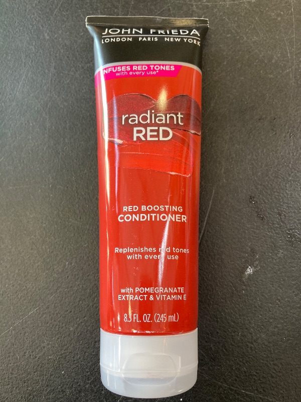 Photo 1 of John Frieda Radiant Red Red Boosting Conditioner, Daily Conditioner, Helps Replenish Red Hair Tones, 8.3 Ounce, with Pomegranate and Vitamin E