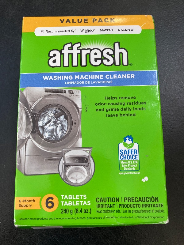 Photo 1 of Affresh Washing Machine Cleaner, Cleans Front Load and Top Load Washers, Including HE, 6 Tablets