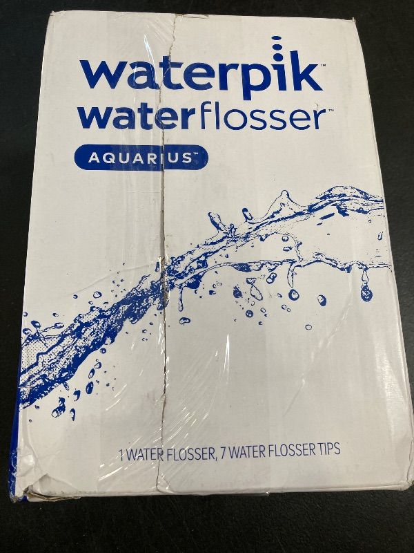 Photo 1 of Waterpik Aquarius Water Flosser Professional For Teeth, Gums, Braces, Dental Care, Electric Power With 10 Settings, 7 Tips For Multiple Users And Needs, ADA Accepted, Black WP-662