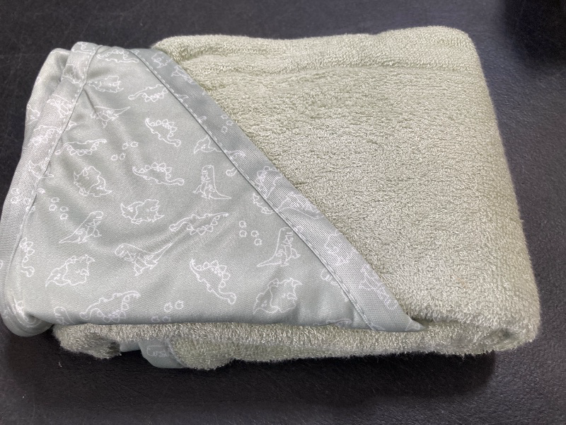 Photo 1 of KeaBabies Hooded Baby Towel for Newborn - Viscose Derived from Bamboo Large Baby Bath Towels with Hood for Boys, Girls, Toddler, Extra Absorbent & Soft Newborn Bath Essentials (Dinos)