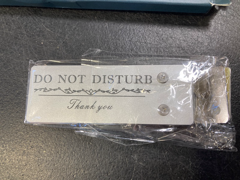 Photo 1 of MOONOON No Soliciting Sign Doorbell Cover, Flipable DO NOT DISTURB & NO SOLICITING Door Bell Signs, Easy Mounting, No Solicitors Blocker for Ring/Other Video Doorbells, No Disturb Tag for Home Offices, Night Shifts, Sleeping Babies (Silver, Right)