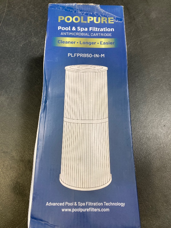 Photo 1 of POOLPURE Replacement for Spa Filter Pleatco PRB50-IN-M, Unicel C-4950RA, Guardian 413-212-02, Filbur FC-2390M,17-2380,Jacuzzi J200 Series Filter,373045, 5X13 Hot Tub Filter, 1 Pack