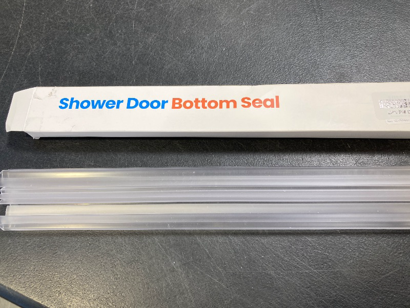Photo 1 of AmazerBath Shower Door Bottom Seal 47.25 Inches (15.75 Inches * 3), 3 Section Segmented Shower Installation Kit Frameless Glass Door Seal Strip - Suitable for 3/8 Inch Glass