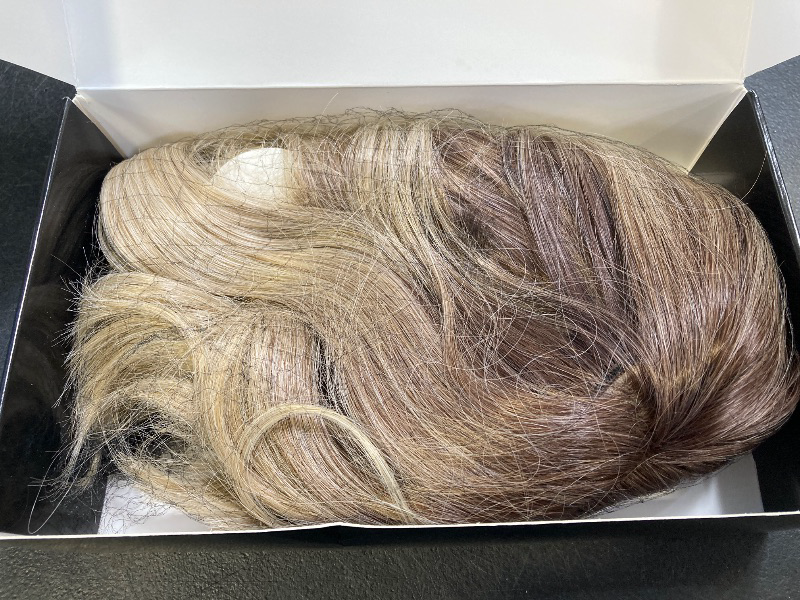 Photo 1 of ATAYEA Blonde Wig with Bangs Short Wavy Wigs for Women Ombre Honey Blonde Curly Shoulder Length Bob Wig Synthetic fiber Wigs for Daily Party Use?14 Inch