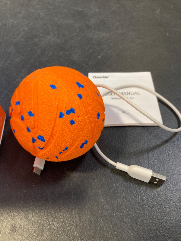 Photo 3 of Cheerble Smart Interactive Dog Toy, Wicked Ball AIR, Automatic Moving, Bouncing, Rotating, IPX7 Waterproof Rating, Active Rolling Ball for Medium and Large Dogs