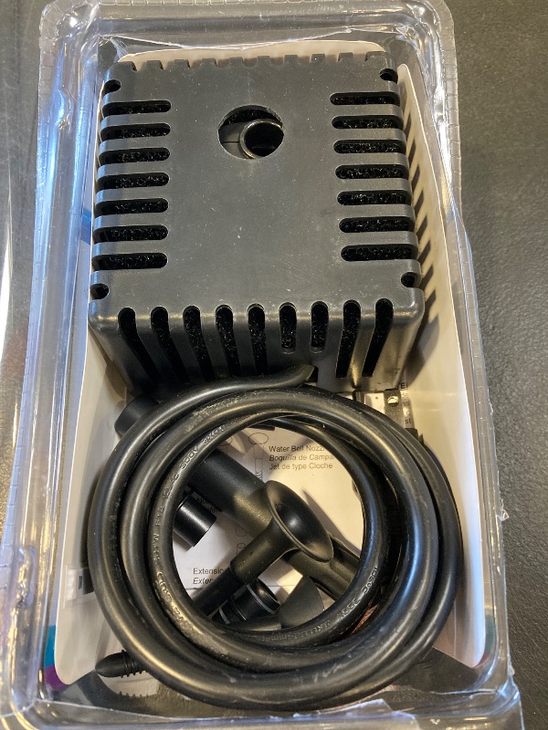 Photo 1 of Beckett Corporation CGFK60 7207210 120 GPH 5 Watt Container Fountain Pump Kit for Patio Ponds, Container Fountains, Indoor and Outdoor Fountains, Black