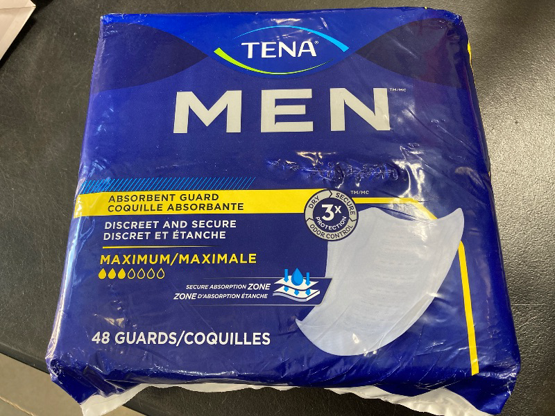 Photo 1 of Tena Incontinence Guards for Men, Moderate Absorbency, 48 Count