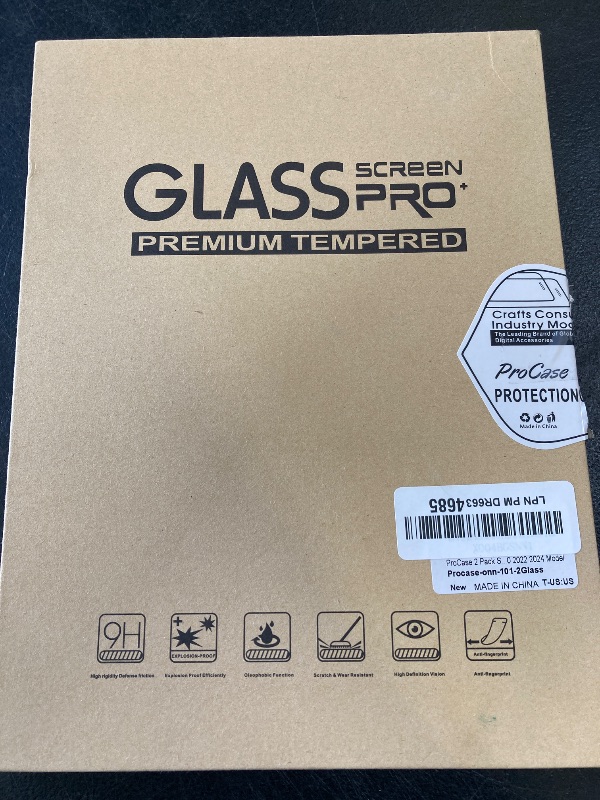 Photo 1 of Pro Case 2 Pack Screen Protector for Onn 10.1" Tablet Gen4 2024/Onn 10.1" Kids Tablet 2024, Tempered Glass Film Guard for  onn. 10.1"