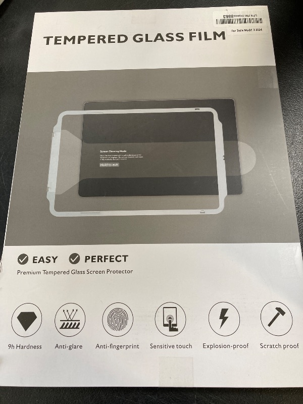 Photo 1 of For 2024 2025 Tesla Model 3 Highland 15.4" and Rear 8" [No Glare & Anti-Fingerprint] Screen Protector Tempered Glass For 2025 New Tesla Model Y Juniper with Auto-Align Touchscreen Accessories (Matte)