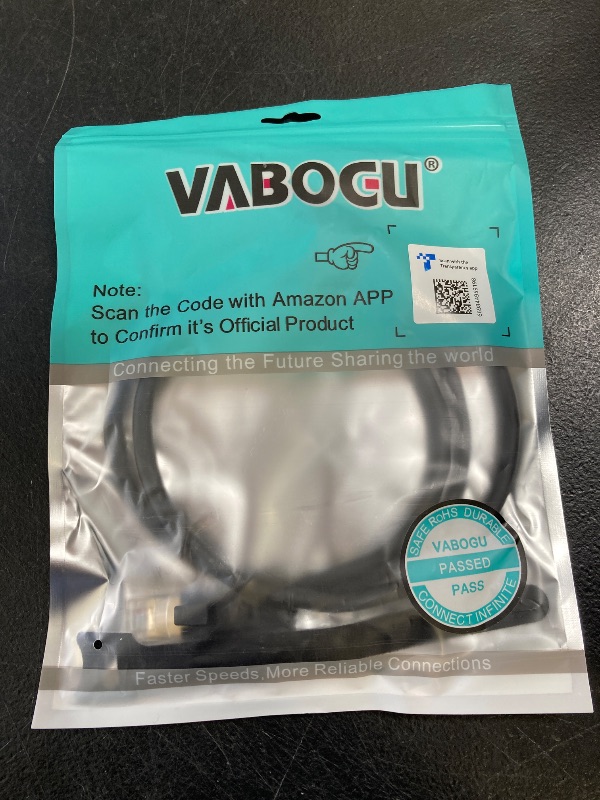 Photo 1 of Vabogu Cat 8 Ethernet Cable, 3ft Heavy Duty High Speed Internet Network Cable, 26AWG, 2000Mhz 40Gbps with Gold Plated RJ45 Connectors, Shielded for Indoor & Outdoor Use