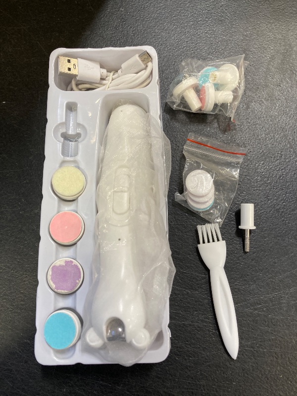 Photo 1 of Royal Angels Rechargeable Baby Nail Clippers 20 in 1, Safe Electric Nail Trimmer, Baby Nail Kit, Additional Replacements, Newborn Toddler Toes and Fingernails, Trim and Polish (Rechargeable, Snow)