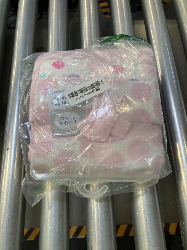 Photo 1 of Luvable Friends Unisex Baby Cotton Flannel Receiving Blankets, Pink Dots 7-Pack, One Size