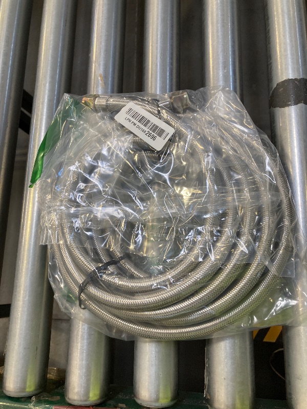 Photo 1 of GasXpert 20 Feet High Pressure Braided Propane Hose Extension with Conversion Coupling 3/8" Flare to 1/2" Female NPT, 1/4" Male NPT, 3/8" Male NPT x Male Flare for Heater, Grill, Fire Pit, Stove