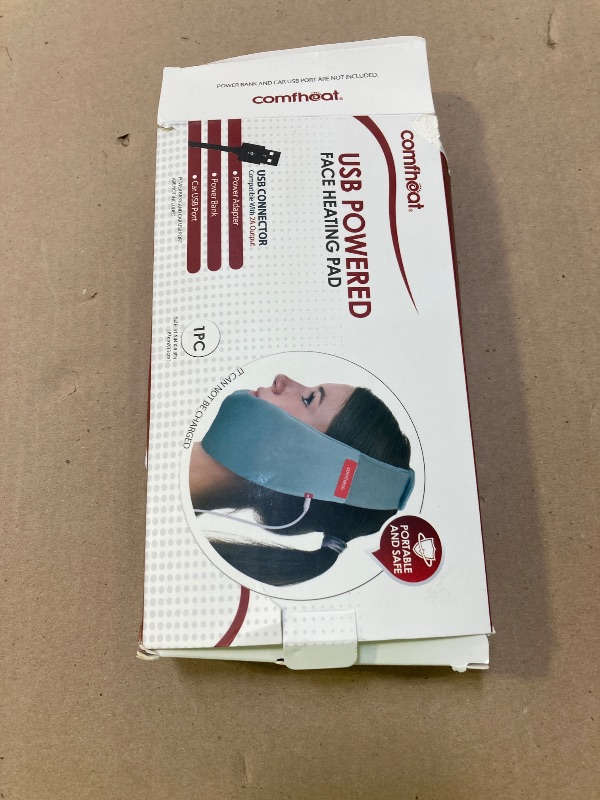 Photo 1 of comfheat Face Heating Pad for TMJ Pain Relief, USB Heated Wrap for Jaw, Wisdom Teeth Recovery, 3 Adjustable Heat Settings, Reducing Symptoms of Jaw Clicking, Relaxing Face Muscles