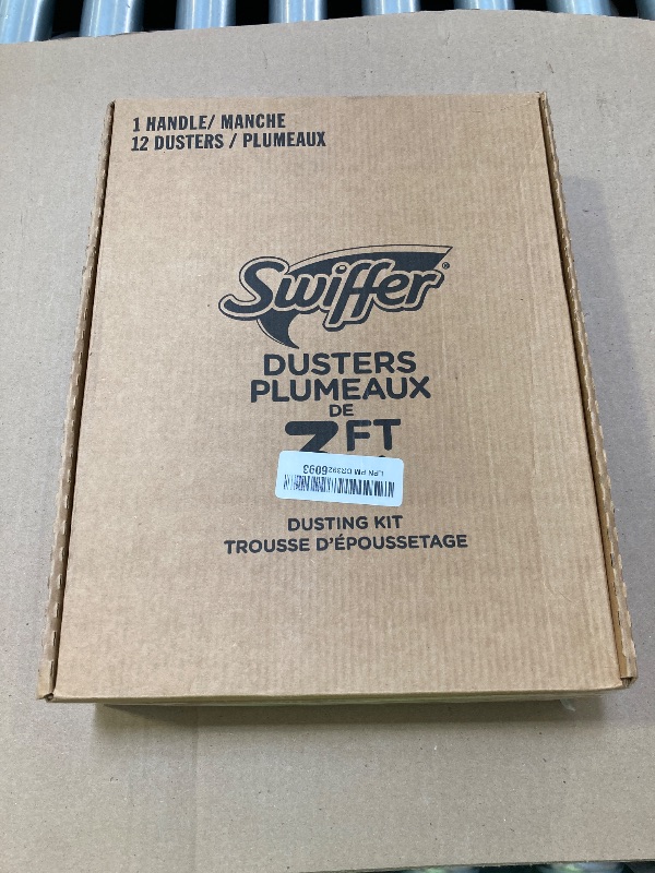 Photo 1 of Swiffer Duster Heavy Duty Dusting Kit, Cleaning Supplies, 3 ft Extended Handle, 1 Duster, 12 Refills