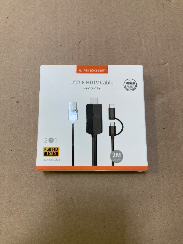 Photo 1 of Weton 2-in-1 USB Type C Micro USB Android Phone to TV HDMI Cable, MHL to TV HDMI Adapter 1080P HDTV Mirroring & Charging Cable for Android Smartphone Tablets to Projector Monitor, 6.6ft