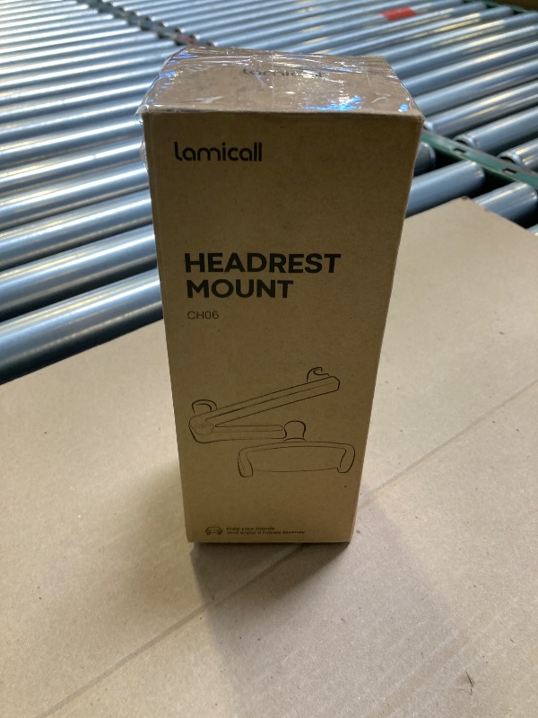 Photo 1 of Lamicall Car Headrest Tablet Holder - [3 in 1 Extension Arm] Adjustable Tablet Car Mount for Back Seat, Road Trip Essentials for Kids, for 4.7-11" Device Like iPad Pro, Air, Mini, Galaxy, Fire, Black