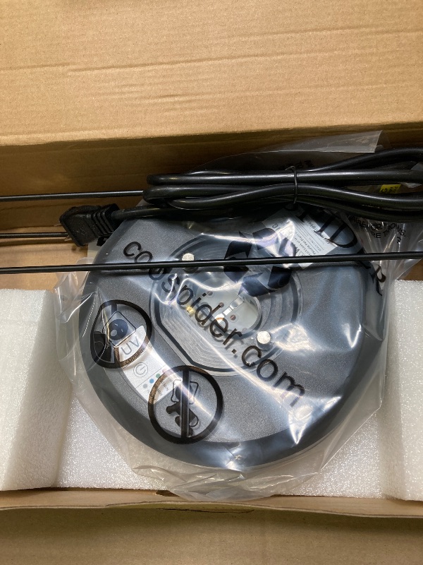 Photo 1 of COOSPIDER UV 38 Watts Ozone UVC Lamp w/Remote Control 185nm wavelength UVC Light for Home Office School, 3-Gear Timer 15/30/60 Minutes 110V CTUV-38