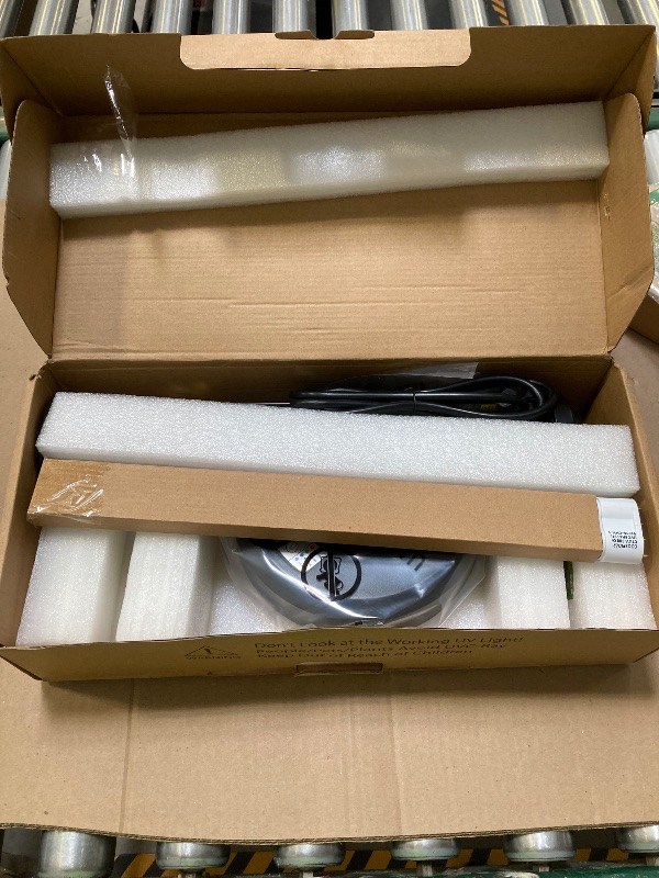 Photo 1 of COOSPIDER UV 38 Watts Ozone UVC Lamp w/Remote Control 185nm wavelength UVC Light for Home Office School, 3-Gear Timer 15/30/60 Minutes 110V CTUV-38