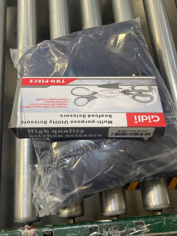 Photo 1 of Kitchen Shears by Gidli - Lifetime Replacement Warranty - Includes Seafood Scissors As a Bonus - Heavy Duty Utility Stainless Steel All Purpose Ultra Sharp Scissors for Food - Cooking Shears