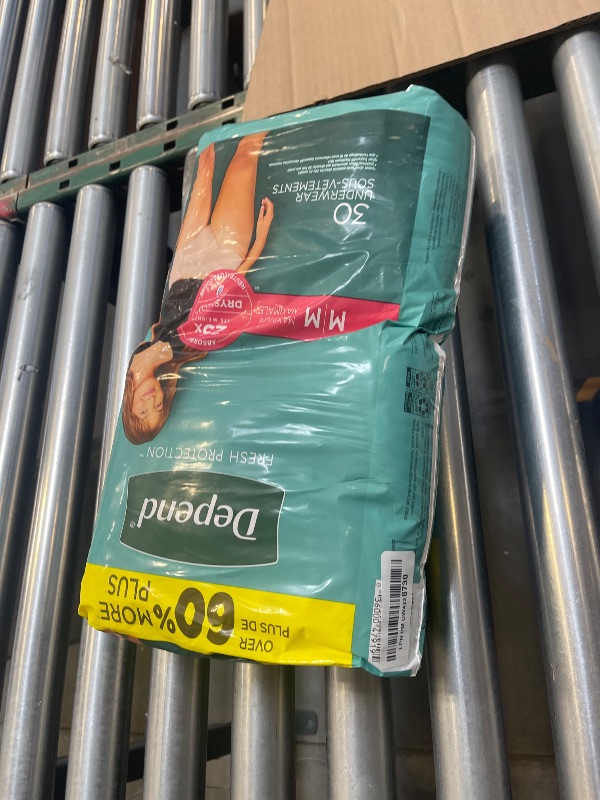 Photo 1 of Depend Fresh Protection Adult Incontinence & Postpartum Bladder Leak Underwear for Women, Disposable, Maximum, Medium, Blush, 30 Count, Packaging May Vary