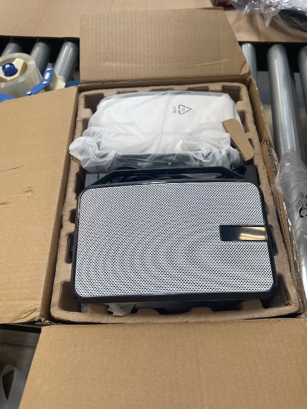 Photo 1 of Plyee Audio 400W Outdoor Bluetooth Speakers, Wireless Sync Between Speakers, IPX5 Waterproof, Powerful Bass, Wall Mount for Patio, Porch, Gazebo, Garage, 2-Pack, White(MZ-621)