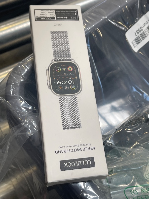 Photo 1 of LULULOOK Band Compatible with Apple Watch 49/46/45/44/42/41/40/38mm, Stainless Steel Milanese Mesh Loop Magnetic Clasp iWatch Band for Apple Watch Ultra 2 Ultra Series 10 9 8 7 6 5 4 3 2 1 SE2 SE