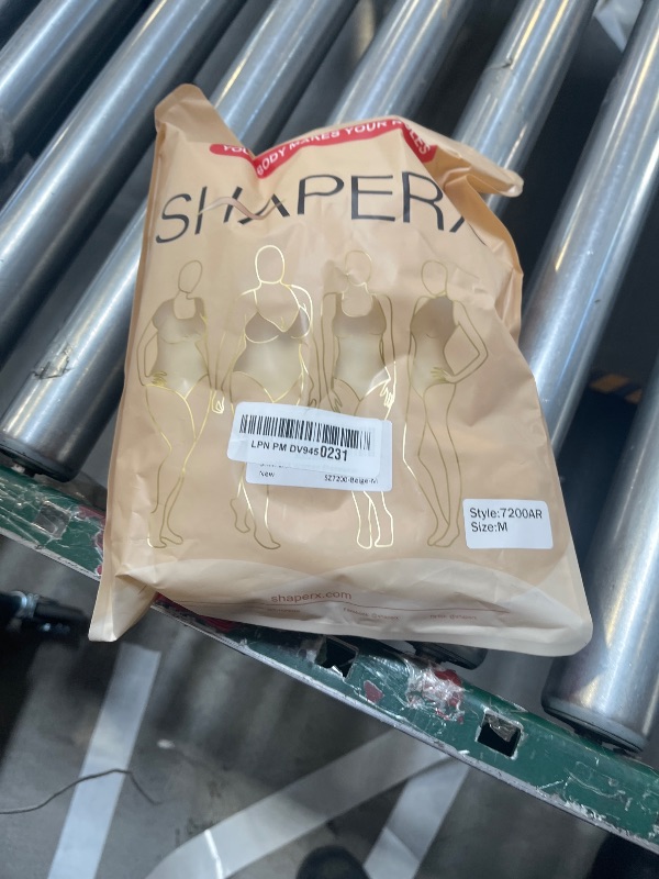 Photo 1 of SHAPERX Women's Fajas Colombianas Shapewear Postpartum Tummy Control Body Shaper Butt Lifter Bodysuit,SZ7200-Beige-M