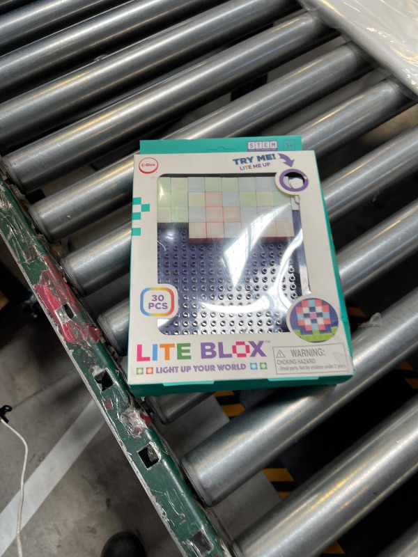 Photo 1 of E-Blox Lite Blox STEM Builder Kit (30 Pieces), Colorful LED Lights, Building Blocks Toy Set, Great Science Project for Kids, Birthday Gift, Boys, Girls, 3+