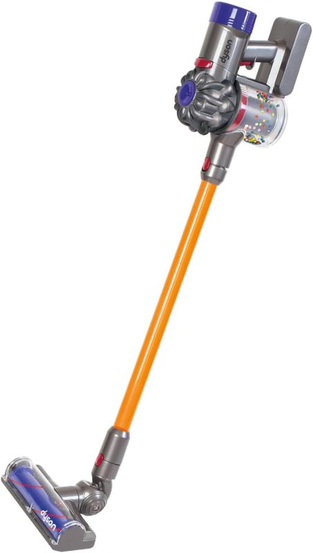 Photo 1 of Casdon Dyson Cordless Vacuum Interactive & Officially Licensed Toy Dyson Vacuum For Children Aged 3+ Realistic Role-Play Fun, Purple and Orange
