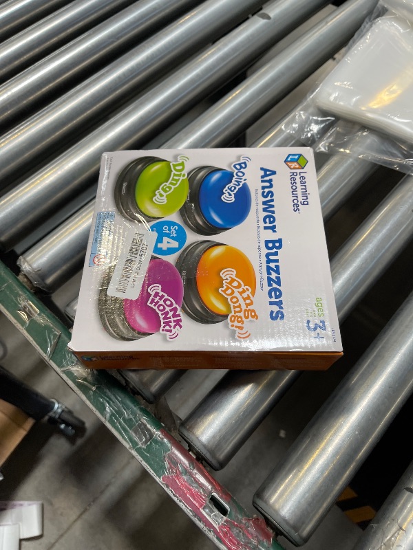 Photo 1 of Learning Resources Answer Buzzers - Set of 4, Ages 3+, Assorted Colored Buzzers, Game Show Buzzers, Perfect for Family Game and Trivia Nights, for Kids