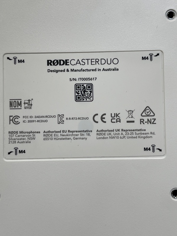 Photo 1 of RØDE RØDECaster Duo Compact All-in-One Audio Production Solution for Podcasting, Streaming, Music Production and Content Creation (White)
