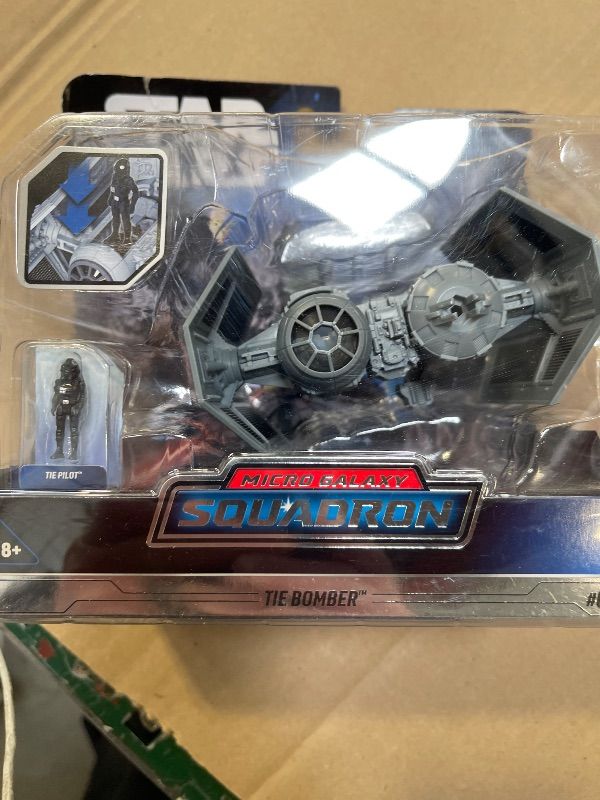 Photo 1 of STAR WARS Micro Galaxy Squadron TIE Bomber - 5-Inch Starfighter Class Vehicle with 1-Inch TIE Pilot Micro Figure Accessory