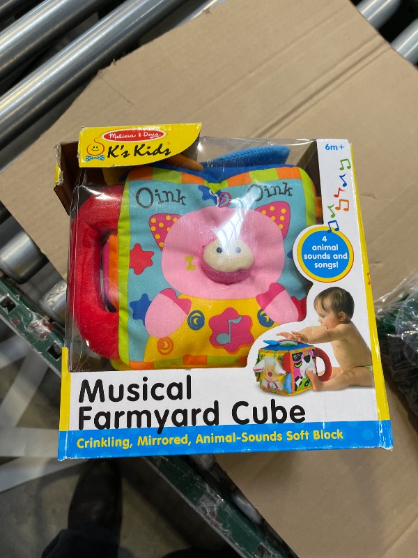 Photo 1 of Melissa & Doug K's Kids Musical Farmyard Cube Educational Baby Toy