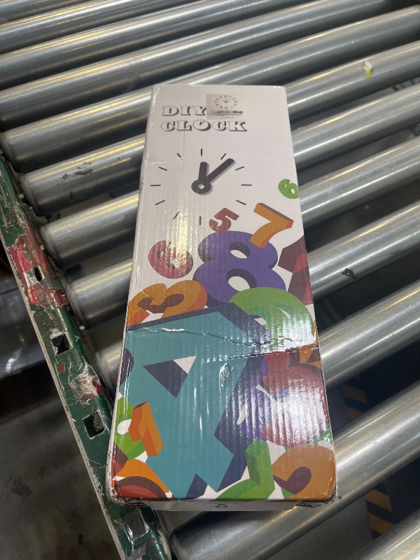 Photo 1 of Lucktime Modern Frameless Large Wall Clock Battery Operated 3D Mirror Big DIY Decorative Wall Clocks for Living Room Decor (Black)