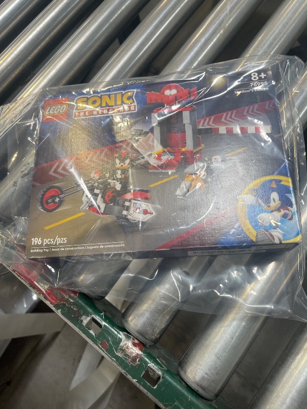 Photo 1 of LEGO Sonic The Hedgehog Shadow The Hedgehog Escape Building Set, Motorcycle Toy, Video Game Character Figures, Sonic Toy for Kids, Gift for Gamers Ages 8 Plus, 76995