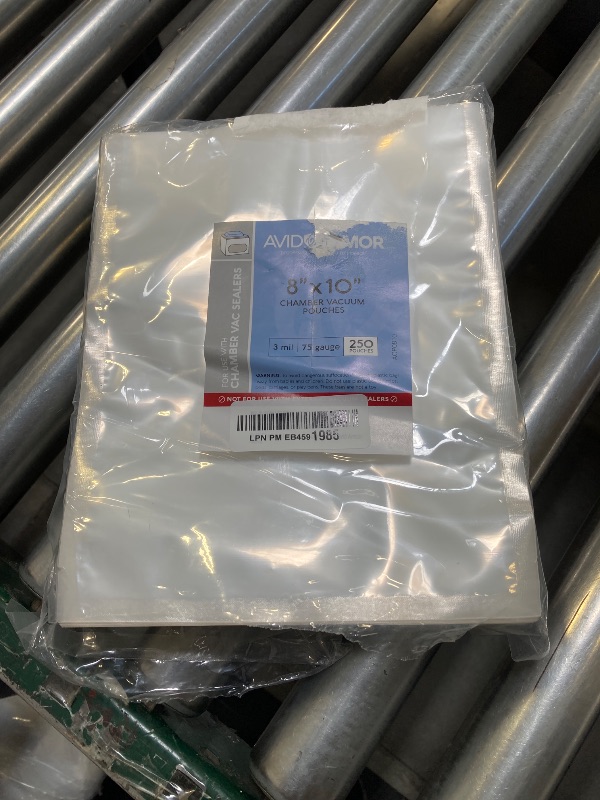 Photo 1 of Avid Armor Chamber Vacuum Sealer Bags – Heavy Duty, BPA-Free, Pre-Cut Chamber Vacuum Bags for Food Preservation, Freezer Storage, Sous Vide and more, 250/Pack (8x10) – Multi-Use Vacuum Bags