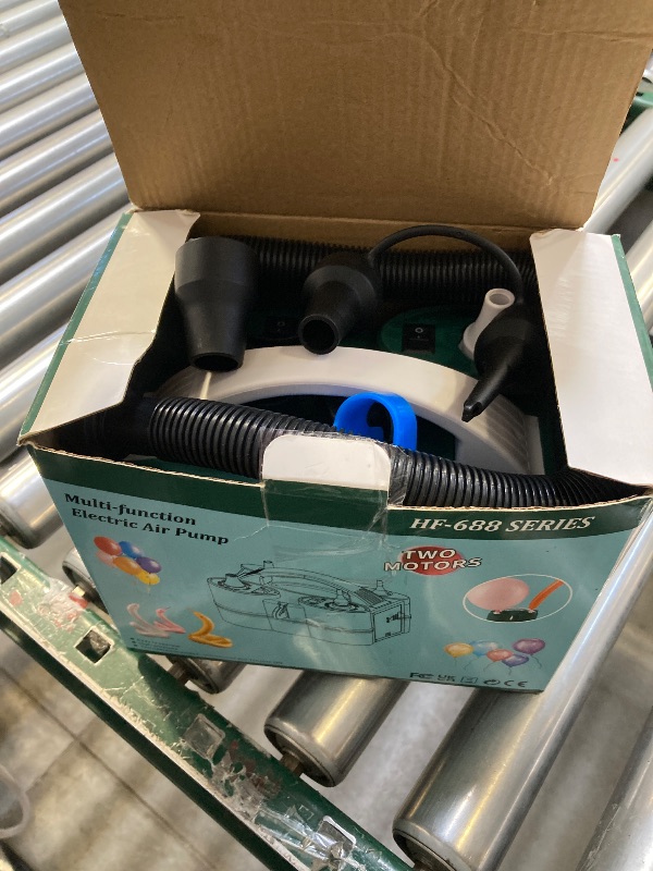 Photo 1 of IDAODAN Electric Balloon Pump, Electric Air Inflate/Deflate Pump, Electric Balloon Blower Machine Balloon Air Pump for Latex Foil Long Balloons Pool Float Air Mattress Swimming Ring Vacuum Bag