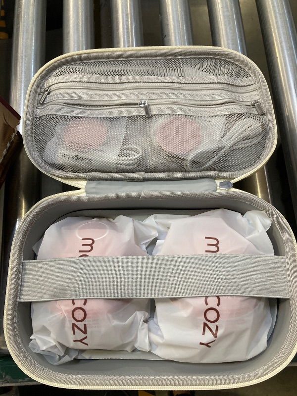Photo 1 of Momcozy Breast Pump Hands Free Upgraded Mobile Flow | M9, App Discreet Control with Personalized Multi-Modes & 15 Levels, Wearable Breast Pump 24mm, 2 Pack Cozy Red