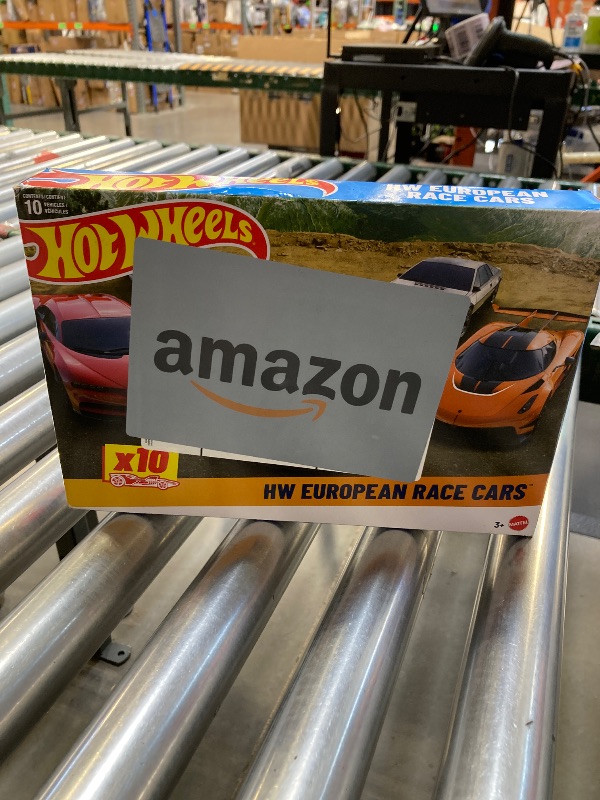 Photo 1 of Hot Wheels Toy Cars, 10-Pack of Race Cars, Includes 1:64 Scale Corvette, Lamborghini, McLaren Originals