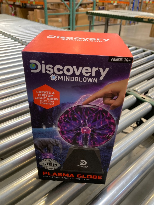 Photo 1 of Discovery #MINDBLOWN Plasma Globe Lamp - Touch and Sound Sensitive Lightning, Electric Plasma Ball Interactive Novelty Toy, Bedroom & Desktop Home Décor, Tesla Coil Light Plasma Orb