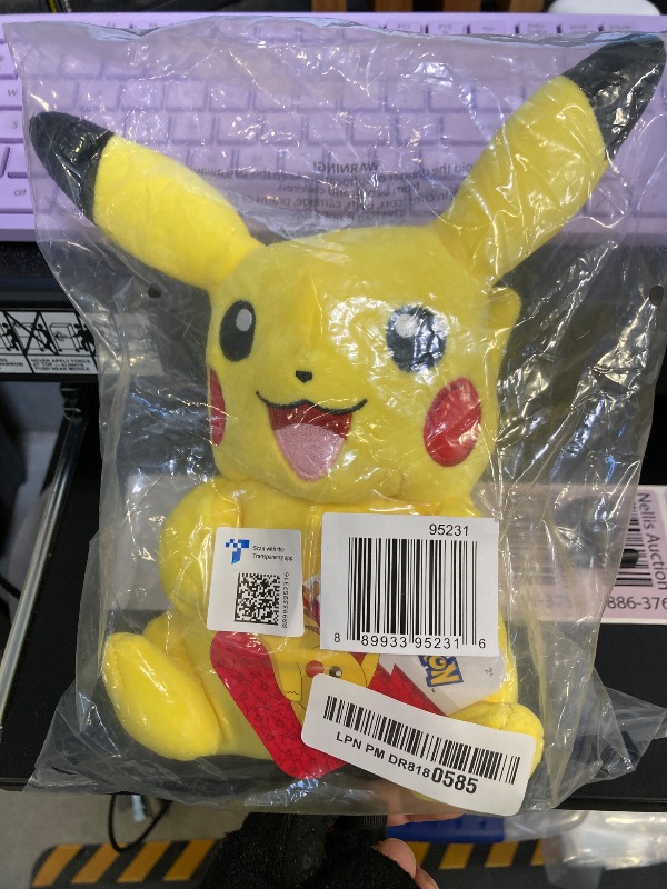 Photo 1 of Pokémon Official & Premium Quality 8-Inch Pikachu - Adorable, Ultra-Soft, Plush Toy, Perfect for Playing & Displaying - Gotta Catch ˜Em All, Yellow