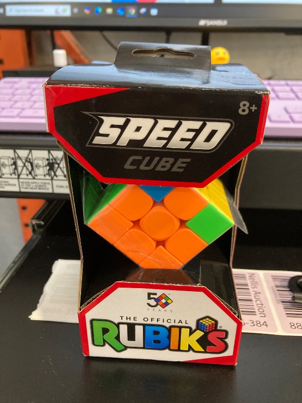 Photo 1 of Rubik’s Cube, 3x3 Magnetic Speed Cube For Super Fast Solves, Twisting Fidget Toy, Challenging Brain Teaser & Sensory Puzzle for Adults, Teens, & Kids, for Ages 8 & Up