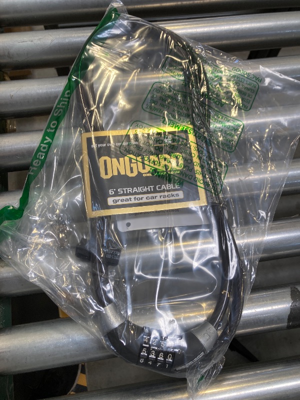 Photo 1 of Onguard Cable Combination Bicycle Lock with Hardened Security, 6-Foot Flexibility