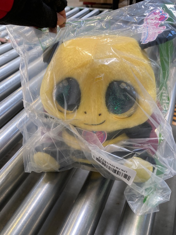 Photo 1 of EyeLuvs 8-inch Large Bumblebee- Shake & Sparkle- Yellow/Black, Fluffy Bee with Glitter Globe Effect Eyes, Stuffed Animal, Made with Kid Safe Materials