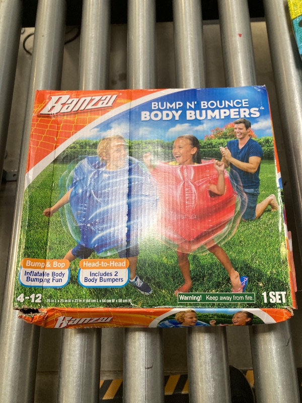 Photo 1 of BANZAI: Bump N' Bounce Body Bumpers, A Game of Bumping & Bopping, 2 Bumpers Included in Red & Blue, Fun & Safe Cushion Inflatable Surface, for Ages 4 and up