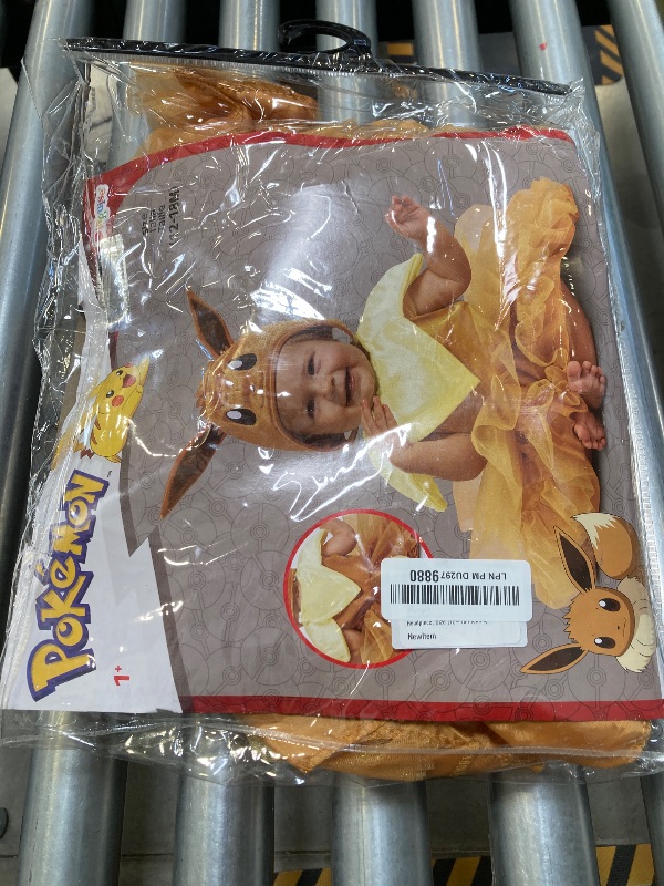 Photo 1 of Disguise Eevee Costume Tutu, Official Pokemon Toddler Costume Dress and Headpiece, Size (12-18 months)